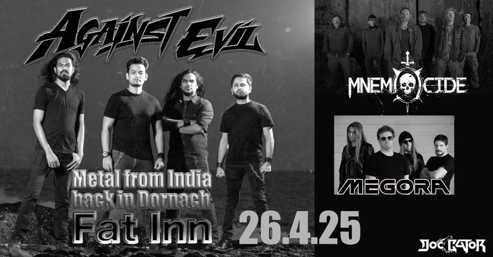 Against Evil, Mnemocide & Megora at Fat Inn